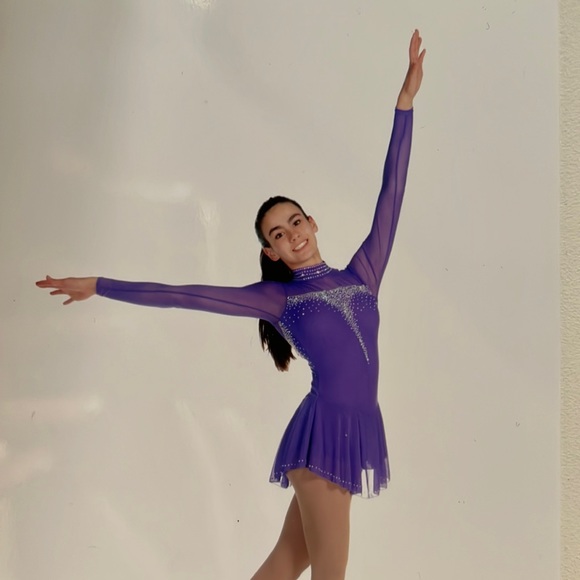 Fully customized woman’s small competitive figure skating dress - Picture 1 of 3